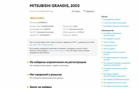 Mitsubishi Grandis, 2003 год, 699 000 рублей, 21 фотография