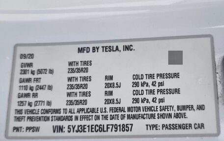 Tesla Model 3 I, 2020 год, 4 500 000 рублей, 15 фотография