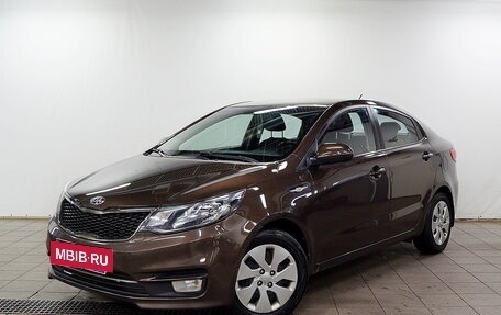 KIA Rio III рестайлинг, 2015 год, 990 000 рублей, 2 фотография
