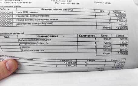 Skoda Fabia I, 2007 год, 245 000 рублей, 25 фотография