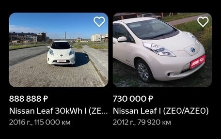 Nissan Leaf I, 2014 год, 1 000 000 рублей, 1 фотография