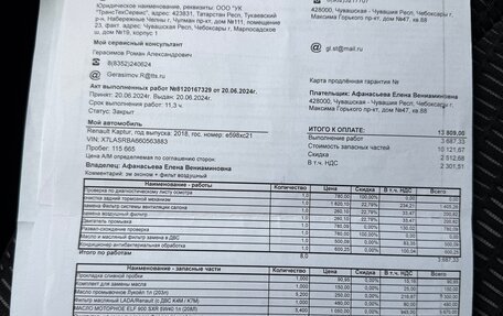 Renault Kaptur I рестайлинг, 2018 год, 1 380 000 рублей, 27 фотография