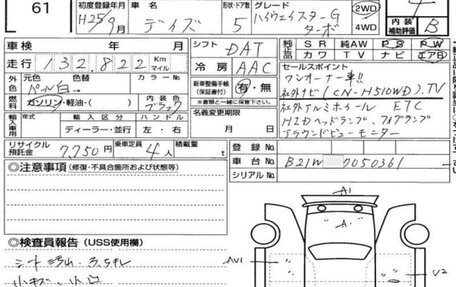 Nissan Dayz I рестайлинг, 2013 год, 600 000 рублей, 4 фотография