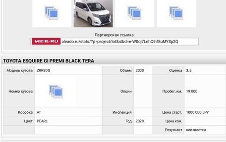 Toyota Esquire I, 2019 год, 2 500 000 рублей, 1 фотография