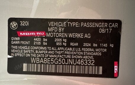 BMW 3 серия, 2017 год, 2 700 000 рублей, 11 фотография