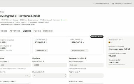 Geely Emgrand 7 I, 2020 год, 990 000 рублей, 32 фотография