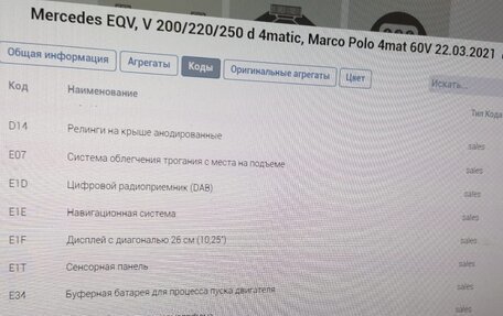 Mercedes-Benz V-Класс, 2021 год, 7 500 000 рублей, 22 фотография