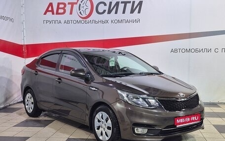 KIA Rio III рестайлинг, 2016 год, 996 000 рублей, 1 фотография