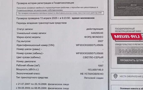 Ford Mondeo IV, 2007 год, 500 000 рублей, 27 фотография