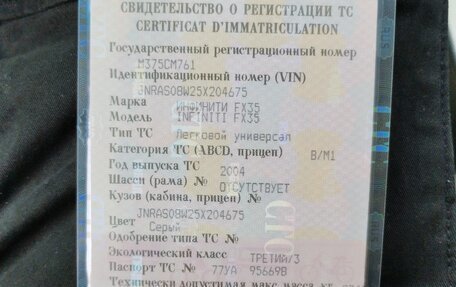Infiniti FX I, 2004 год, 960 000 рублей, 3 фотография
