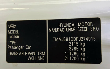 Hyundai Tucson, 2022 год, 2 850 000 рублей, 20 фотография