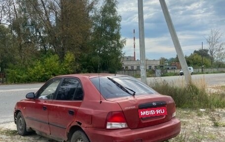 Hyundai Accent II, 2001 год, 80 000 рублей, 2 фотография