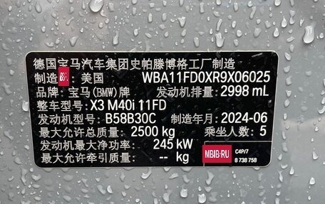 BMW X3, 2024 год, 10 250 000 рублей, 15 фотография