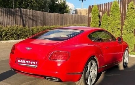 Bentley Continental GT II рестайлинг, 2012 год, 5 990 000 рублей, 3 фотография