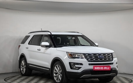 Ford Explorer V рестайлинг, 2017 год, 2 399 777 рублей, 3 фотография