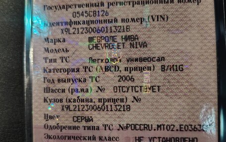 Chevrolet Niva I рестайлинг, 2006 год, 400 000 рублей, 6 фотография